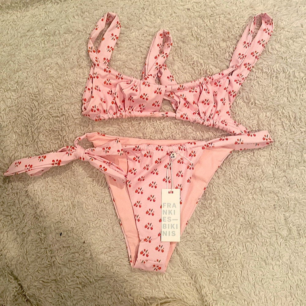 Frankie’s bikini, matching top and bottom, both size small. Never worn. NWT